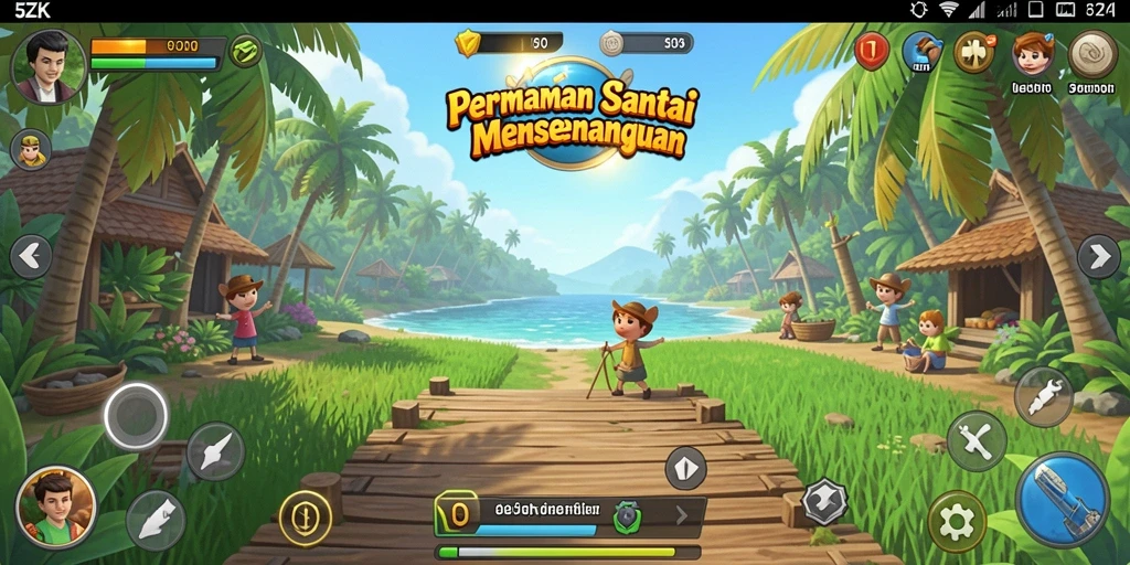 Tangkapan layar dari gameplay <strong>5ZK</strong> yang menampilkan berbagai level menarik.
