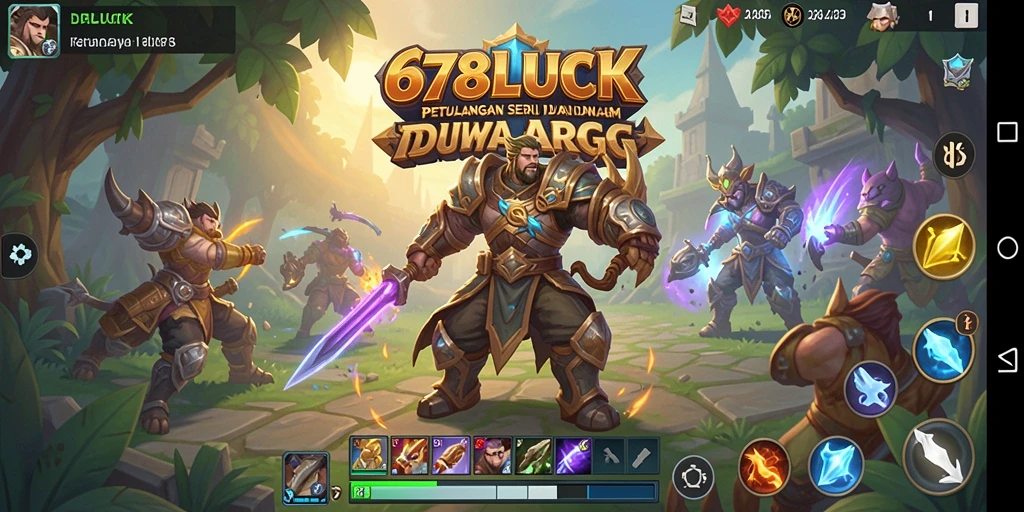 Tampilan aksi epik dalam game ARPG 678LUCK.