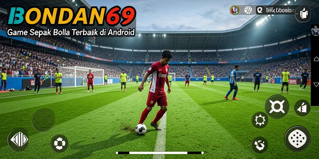 Gameplay menarik BONDAN69 dengan aksi sepak bola seru.