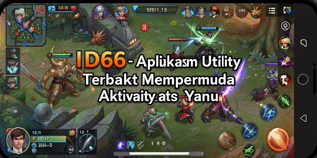 Tampilan utama ID66 dengan berbagai fitur Utility yang membantu.