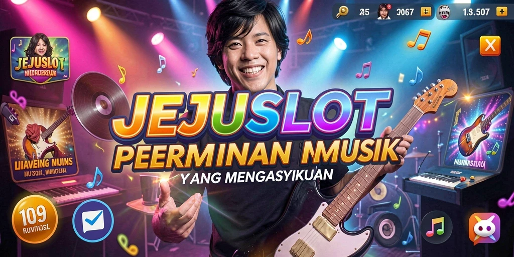 Tampilan gameplay menarik dari JEJUSLOT dengan musik interaktif.