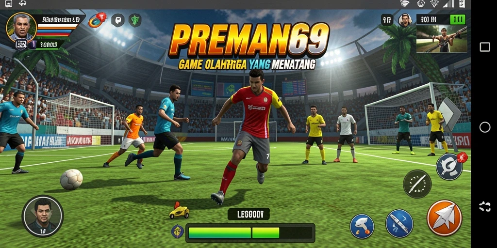 Tampilan menawan dari gameplay PREMAN69 yang penuh aksi.