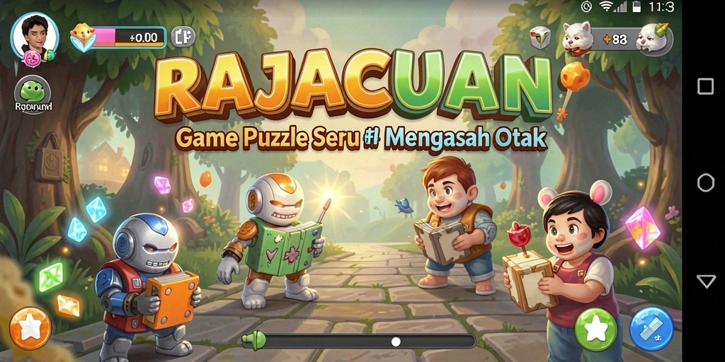 Menampilkan gameplay RAJACUAN yang mengasyikkan dan menantang.