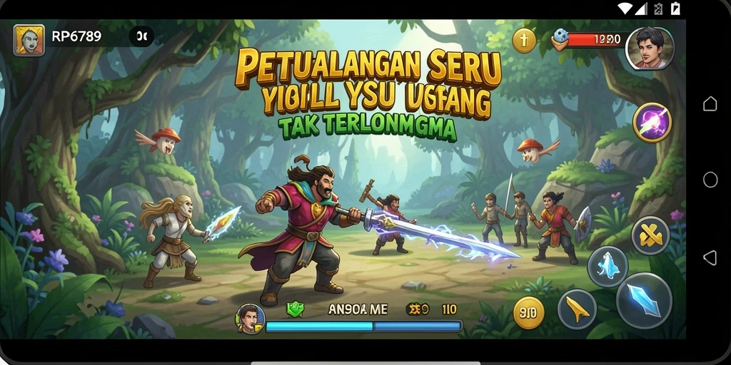 Screenshot utama RP6789 menampilkan aksi seru dalam petualangan epik.