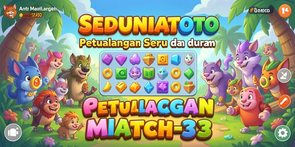 Gameplay Match-3 yang menarik di SEDUNIATOTO.