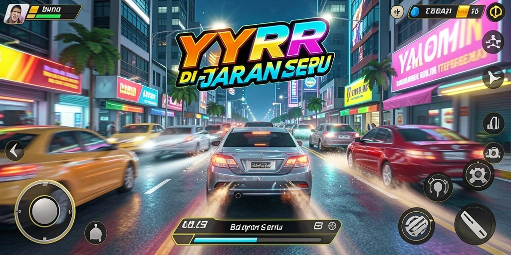 Tampilan gameplay seru dan mendebarkan dalam YYRR.